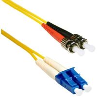 ENET STLC-SM-20M-ENC 20M ST/LC Duplex Single-Mode 9/125 OS1 Yellow Fiber Patch Cable  