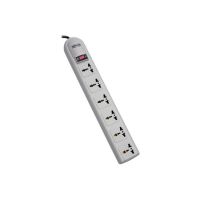 EATON SUPER6OMNIB Protect It 230V 6-Universal Outlet Surge Protector 1.8m Black  