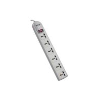 EATON SUPER6OMNID Protect It 230V 6-Universal Outlet Surge Protector 1.8m Dark  