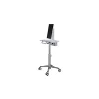 Ergotron StyleView Lean WOW SV10 cart - light-duty - for LCD display / keyboard / mouse - white, aluminum - SV10-1300-0