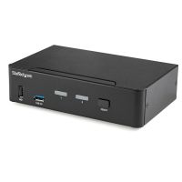 StarTech SV231DPU34K 2 Port DisplayPort KVM Switch - 4K 60Hz - Single Display - UHD DP 1.2 USB KVM Switch with USB 3.0 Hub TAA