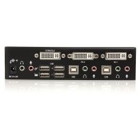 StarTech 2 Port DVI USB KVM Switch with Audio and USB 2.0 Hub - TAA - SV231DVIUA