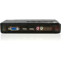 StarTech 4 Port Black USB KVM Switch Kit with Cables and Audio - SV411KUSB