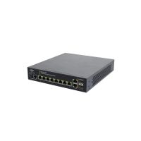 LUXUL SW-505-8P-F 12-PORT (8 POE+) 1G MANAGED SWITCH NA
