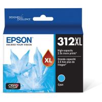 Epson T312XL220-S Cyan Claria Photo HD Ink Cartridge with Sensormatic