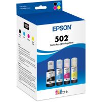 Epson T502120-BCS Color & Black EcoTank Ink Bottle Combo Pack (Cyan, Magenta, Yellow, Black)