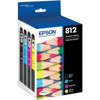 EPSON T812120-BCS T812 Standard Capacity Combo (CMYK) Pack Ink Cartridge with Sensormatic
