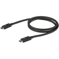 StarTech 2.6ft (80cm) Thunderbolt 3 Cable, 40Gbps, 100W PD, 4K/5K, Thunderbolt Certified, Compatible with Thunderbolt 4/USB 3.2/DisplayPort - TBLT34MM80CM