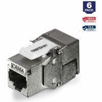 TRENDNET TC-K06C6A 6-Pack CAT6A RJ-45 Shielded Keystone Jack