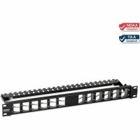 TRENDNET TC-KP24SA 24-Port Blank Angled Keystone Panel