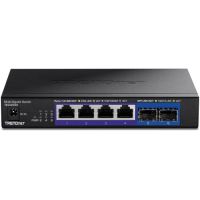 TRENDnet TEG-S562 6-Port Unmanaged Multi-Gig Switch, 4 x 2.5GBASE-T Ports, 2 x 10G SFP+ Ports Fanless, Compact Desktop Design