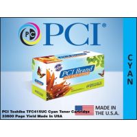 PCI TFC415UC-PCI Brand Toshiba TFC415UC Cyan Toner Cartridge 33,600 Page Yield e-Studio  