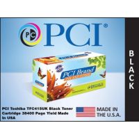 PCI TFC415UK-PCI Brand Toshiba TFC415UK Black Toner Cartridge 38,400 Page Yield e-Studio  