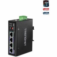 TRENDNET TI-IG290 95W 2-Port Industrial 2.5G PoE+ DIN-Rail Switch High Power  