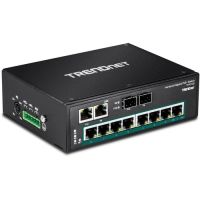 TRENDNET TI-PG102 10-PORT HARDENED INDUSTRIAL GIGABIT POE+ DIN-RAIL SWITCH