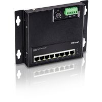TRENDNET TI-PG80F 8-Port Industrial Gigabit PoE+ Wall-Mount Front Access Switch  