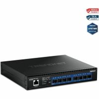 TRENDNET INC TL2-F7080 8-Port 10G Layer 2 Managed SFP+ Switch Enterprise Networking  