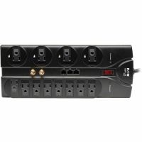 EATON TLP1208SAT Tripp Lite 12-Outlet Surge Protector 8ft Cord Telco Grade