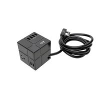 EATON TLP366CUBEUSBB Tripp Lite 3-Outlet Power Cube Surge 6 USB-A Ports Compact  