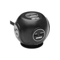 EATON TRIPP LITE SERIES TLP36USB 3-OUTLET SPHERICAL SURGE PROTECTOR, 4 USB PORTS (4.8A SH