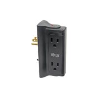 EATON TRIPP LITE SERIES TLP4BK PROTECT IT SURGE PROTECTOR WITH 4 SIDE-MOUNTED OUTLETS
