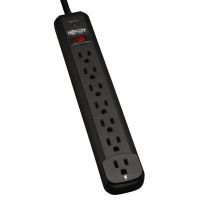 Eaton Tripp Lite Series TLP712B Protect It! 7-Outlet Surge Protector, 12 ft. Cord, 1080 Joules, Diagnostic LED, Black Housing