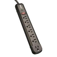 Eaton Tripp Lite Series TLP74RB Surge Protector Power Strip TL P74 RB 120V Right Angle 7 Outlet Black