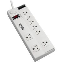 Eaton Tripp Lite Series TLP808TELTAA Surge Protector Power Strip 120V 5-15R 8 Outlet RJ11 8' Cord 3150 J TAA GSA