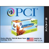 PCI TN213KPC Konica-Minolta TN213K TN-214K A0D7132 Black Toner High Capacity USA Made