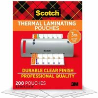 3M DISPLAY MATERIALS AND SYSTE TP3854-200 Thermal Pouches Letter Size 3 Mil Thick Laminating  