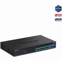 TRENDNET TPE-1021WS 10-Port Gigabit Web Smart PoE+ Switch Network Management VLAN  