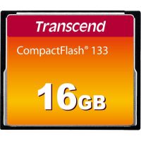 TRANSCEND INFORMATION TS16GCF133 16GB CompactFlash 133x 3.3/5V Fast Read/Write  