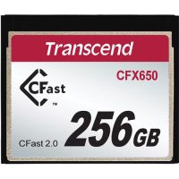 TRANSCEND INFORMATION TS256GCFX650 256GB CFast 2.0 CFX650 Flash Memory Card SATA III