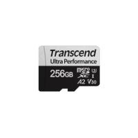 TRANSCEND INFORMATION TS256GUSD340S 256GB microSD UHS-I U3 A2 Ultra Performance Adapter  