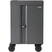 BRETFORD TVCM20PAC-90DC 20 Devices Cube Cart Back Panel 90 Degree Outlets 1.4in Slots Charcoal  