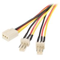 StarTech TX3 Fan Power Splitter Cable (12") - TX3SPLIT12