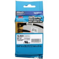 Brother TZeFX231 Flexible ID Tape (Black on White, 1/2" x 26.2')