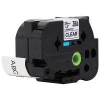 Brother TZE-M65 Label Tape for P-Touch Labelers (White Print on Matte Clear, 1.4" x 26.2')