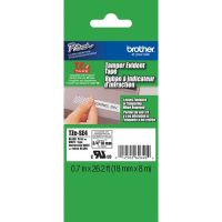 Brother TZESE4 Security Tape (3/4" x 26.2', Black on White)