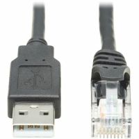 Eaton Tripp Lite Series U009-015-RJ45-X USB-A to RJ45 Rollover Console Cable (M/M) - Cisco Compatible, 250 Kbps, 15 ft. (4.57 m), Black