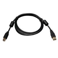 Tripp Lite U023-006 USB 2.0 Hi-Speed Type A to Type B M M Cable with Ferrite Chokes, Black, 6ft
