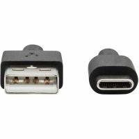 EATON TRIPP LITE SERIES U038-003-GY-MAX HEAVY-DUTY USB-A TO USB-C CABLE - USB A LEFT CONNECTOR - MALE