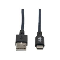 EATON TRIPP LITE SERIES U038-010-GY-MAX HEAVY-DUTY USB-A TO USB-C CABLE - USB A LEFT CONNECTOR