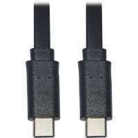 Eaton Tripp Lite Series U040-006-C-FL USB-C Flat Cable (M/M), USB 2.0, Black, 6 ft. (1.83 m) - USB-C cable - 24 pin USB-C to 24 pin