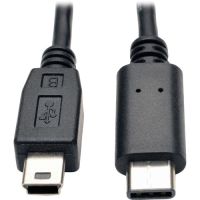 EATON TRIPP LITE SERIES U040-006-MINI USB 5-PIN MINI-B TO USB-C CABLE - USB 2.0, (M/M), 6 FT