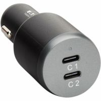 EATON U280-C02-100W DUAL-PORT USB CAR CHARGER, 100W MAX - 2 USB-C CHARGING PORTS, 100W PD 3.0 AND PP