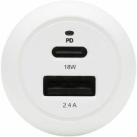 EATON TRIPP LITE SERIES U280-C02-30W-K DUAL-PORT USB CAR CHARGER - 30W PD CHARGING, USB-C (18W)