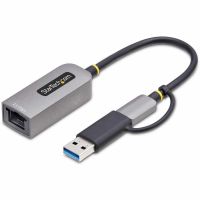 StarTech 2.5GbE USB-C to Ethernet Adapter w/USB-A Converter, NBASE-T NIC, USB 3.0 Type-C 2.5/1G Multi Speed Network - U2GA-USB-C-ETHERNET