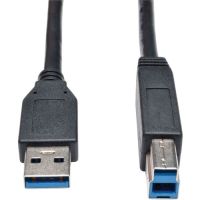 Eaton Tripp Lite Series U322-006-BK USB 3.2 Gen 1 SuperSpeed Device Cable (A to B M/M) Black, 6 ft. (1.83 m) - USB cable - USB Type