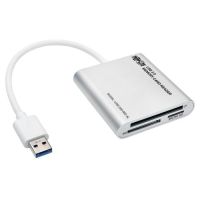 Eaton Tripp Lite Series U352-000-MD-AL USB 3.0 SuperSpeed Multi-Drive Memory Card Reader/Writer, Aluminum Case